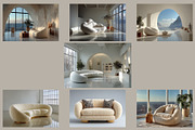 Tailored Fabric Sofa Mockups, a Household Mockup by Vika_Softlife (Thumbnail 9 of 9)