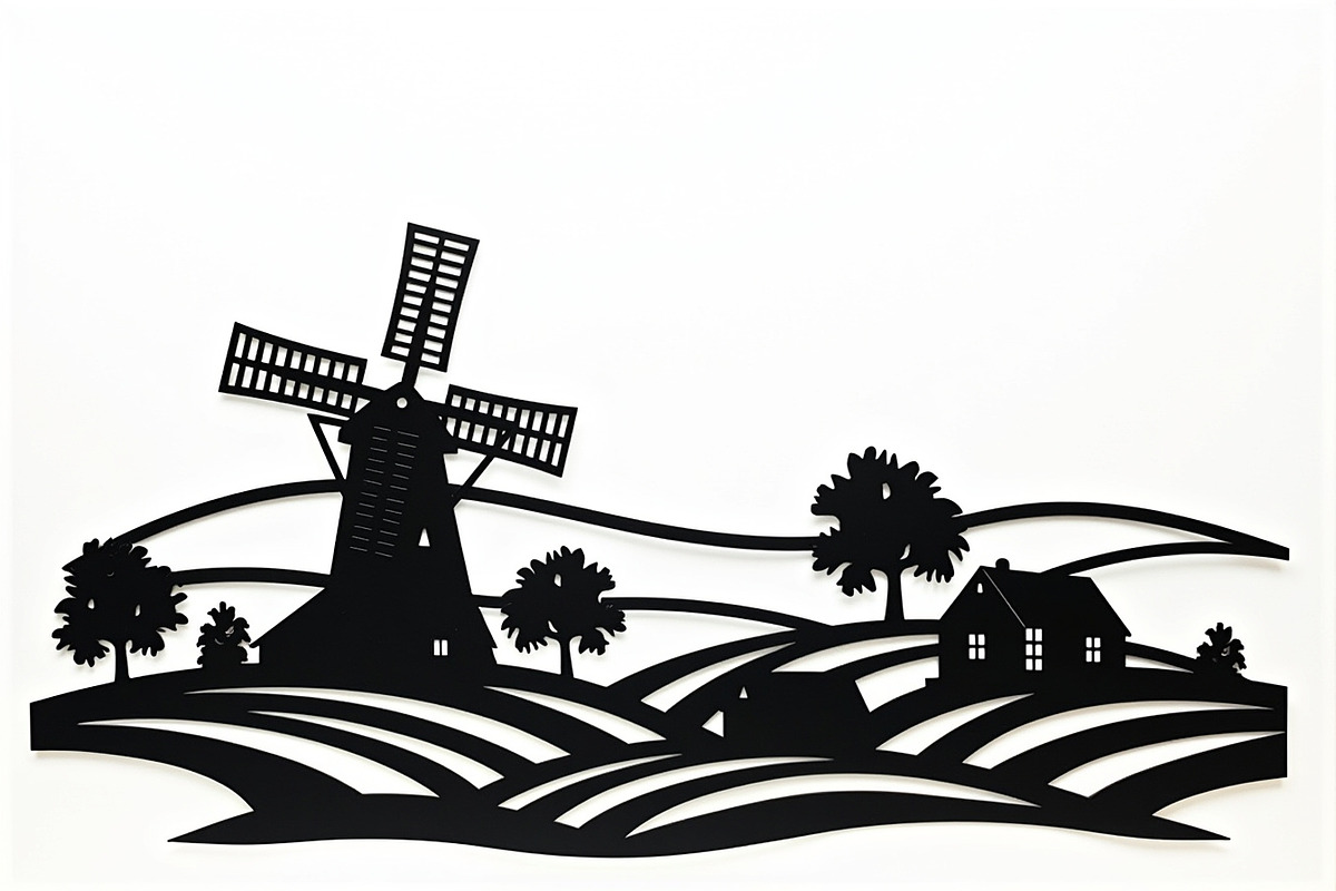 Dutch Windmill Field Set, an Illustration by Designs_River (Photo 6 of 10)
