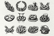 Oktoberfest Engraving Graphics, a Seasonal Illustration by DENIDigitalArtSudio (Thumbnail 4 of 7)
