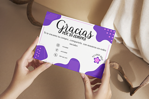 Business thank you card