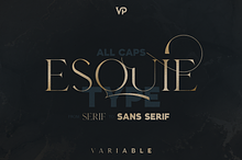Esquie - from serif to sans typeface
