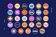 Animated Retro Stickers Pack, a Decorative Illustration by IMG Visuals (Thumbnail 2 of 4)
