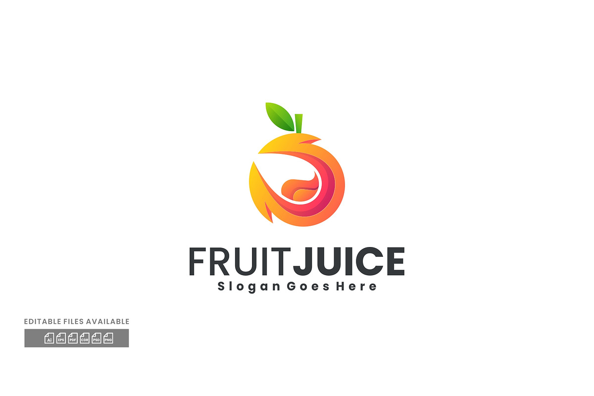 Fruit Juice Gradient Colorful Logo, a Branding & Logo Template by ivan_artnivora