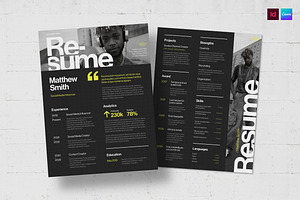 CV Resume, a Resume Template by BrandPacks