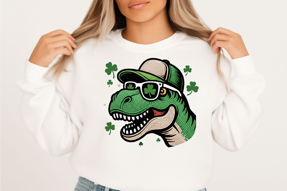 St Patrick's Day PNG,Funny Shamrock, an Illustration by Designking (Photo 4 of 4)