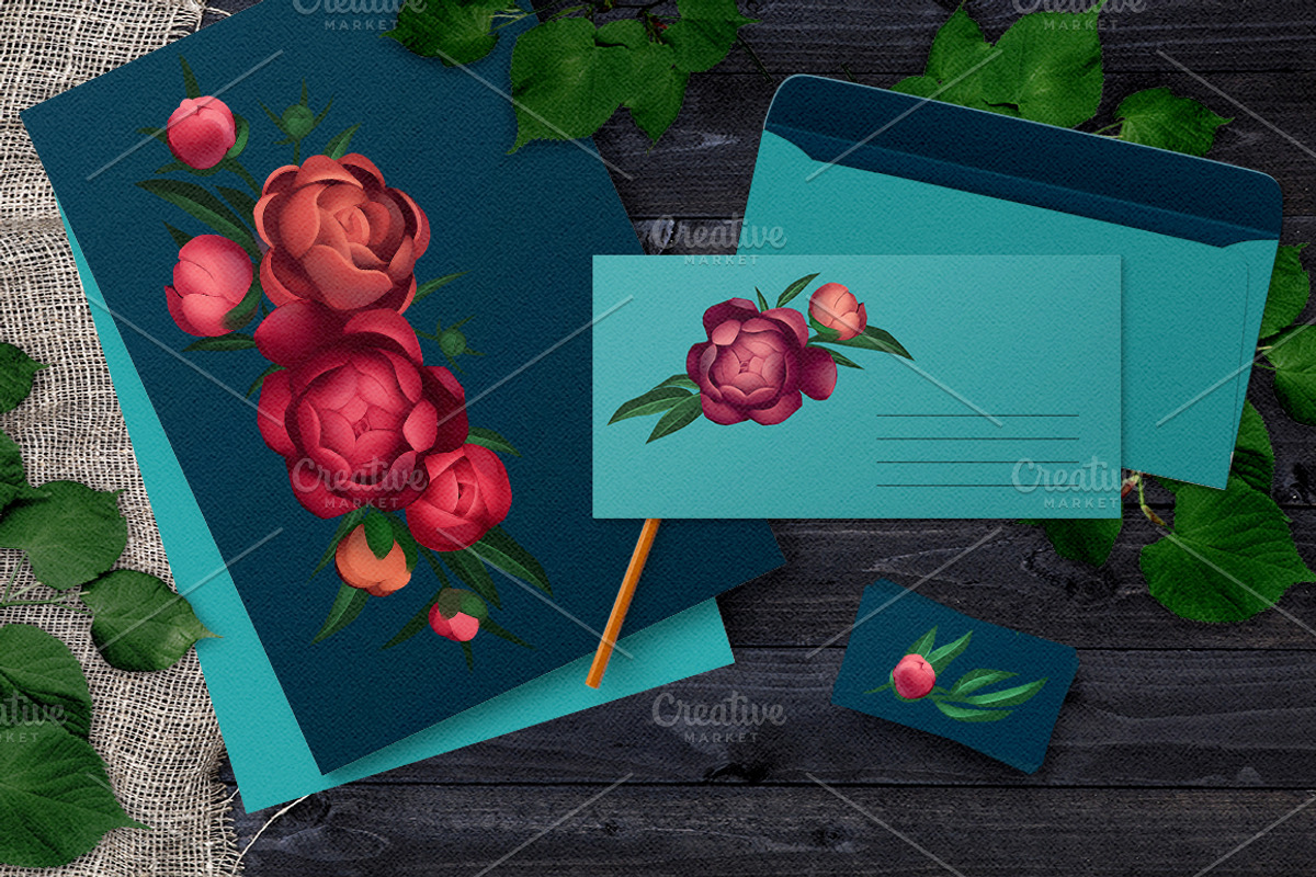 Flower Clipart, a Decorative Illustration by Ira Cvetnaya (Photo 6 of 10)