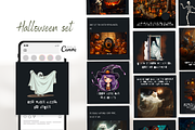 Funny Halloween Template Set I Canva, a Social Media Template by The Social Stuff (Thumbnail 1 of 11)