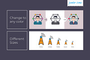 Technology Flat Vector Icons Pack V2, a Duotone Icon by Jumbo Icons (Thumbnail 3 of 5)