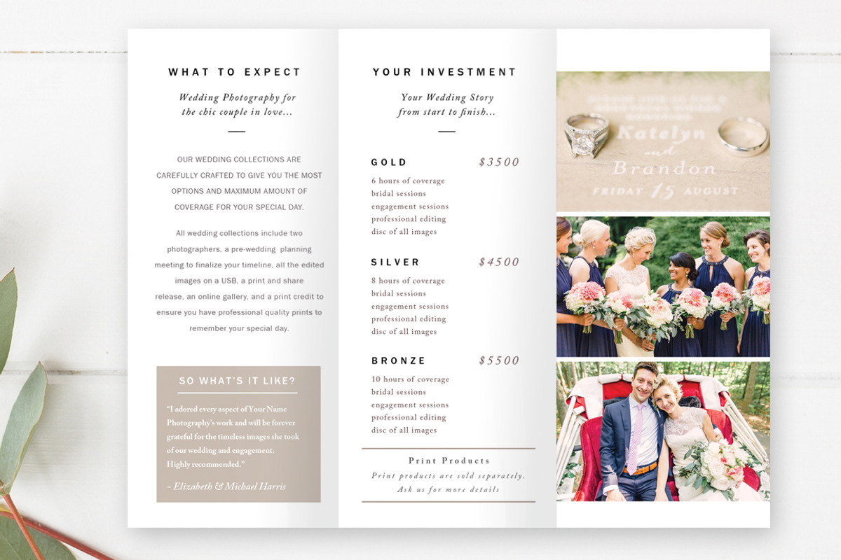 Wedding Photography Brochure, a Brochure Template by By Stephanie Design (Photo 2 of 3)