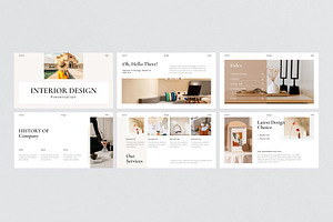 Modern Interior Google Slides Design