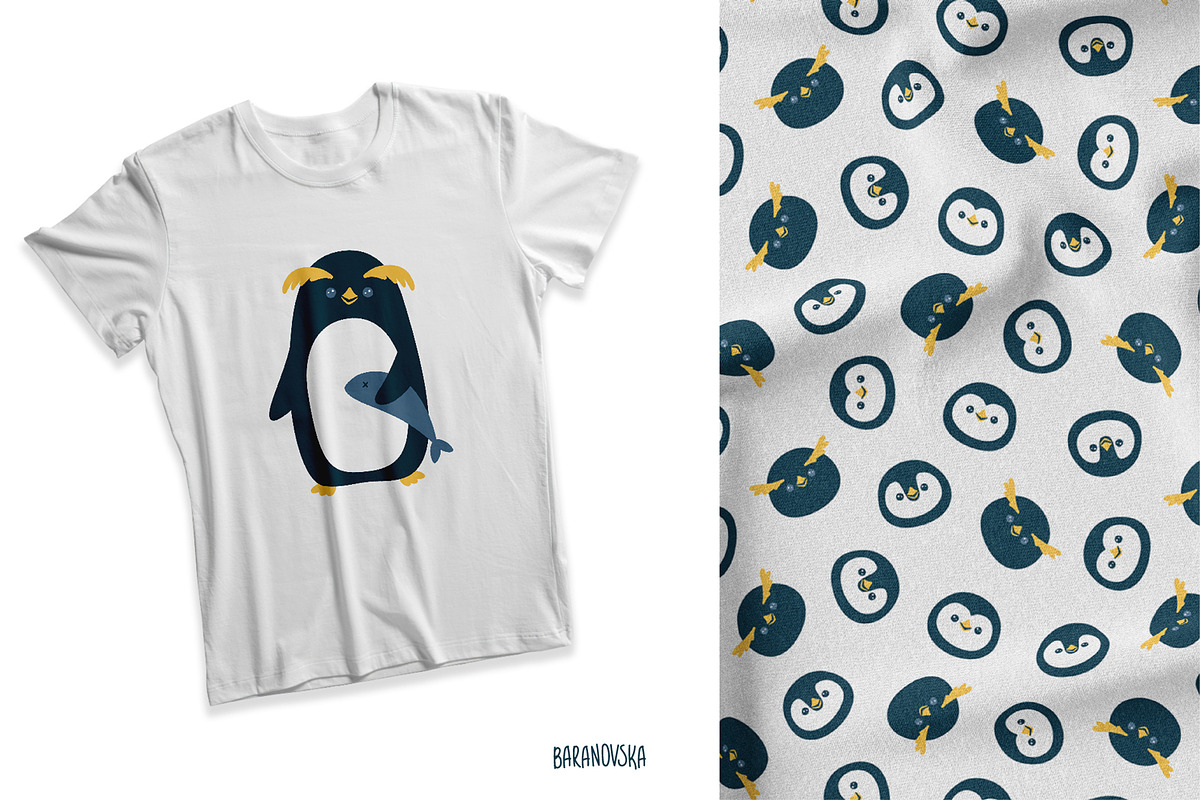 Cute Arctic Animals, a Pattern Graphic by Baranovska (Photo 6 of 10)