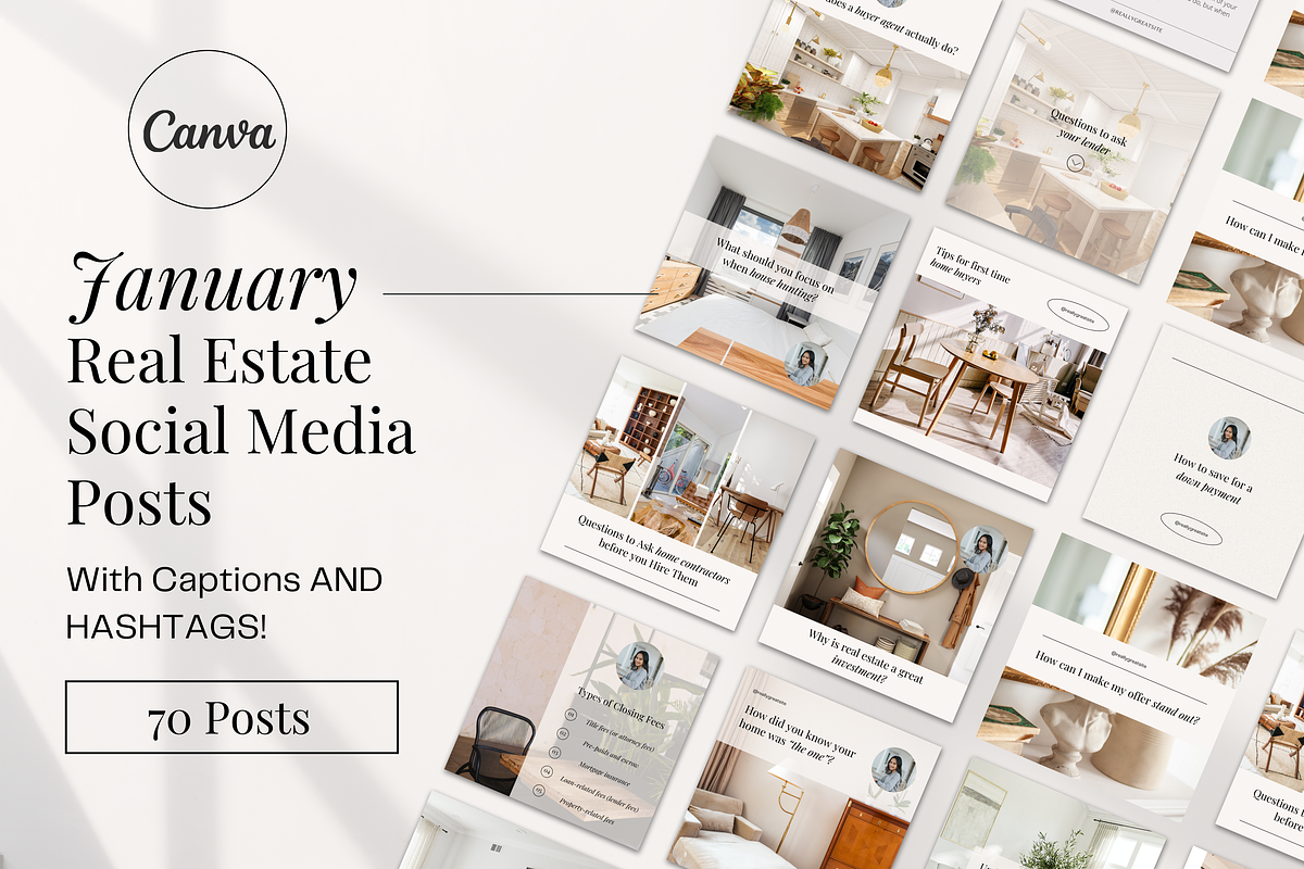 January Real Estate Instagram Posts, a Social Media Template by Marketing Templates Co. (Photo 2 of 10)
