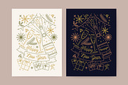 Christmas and New year greeting card, a Card Template by Good Studio (Thumbnail 3 of 9)