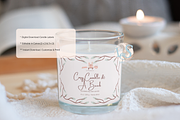 Cozy Candle Label Templates, a Stationery Template by Little Creative Scribbles (Thumbnail 3 of 5)