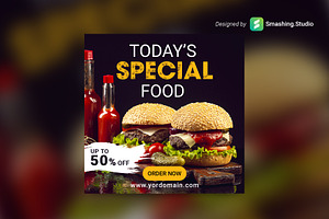 Online Food Banner Ads Template