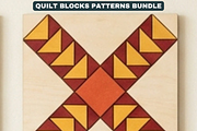Geometric Barn Quilt Block Patterns, a Pattern Graphic by AtacanDigital (Thumbnail 6 of 19)