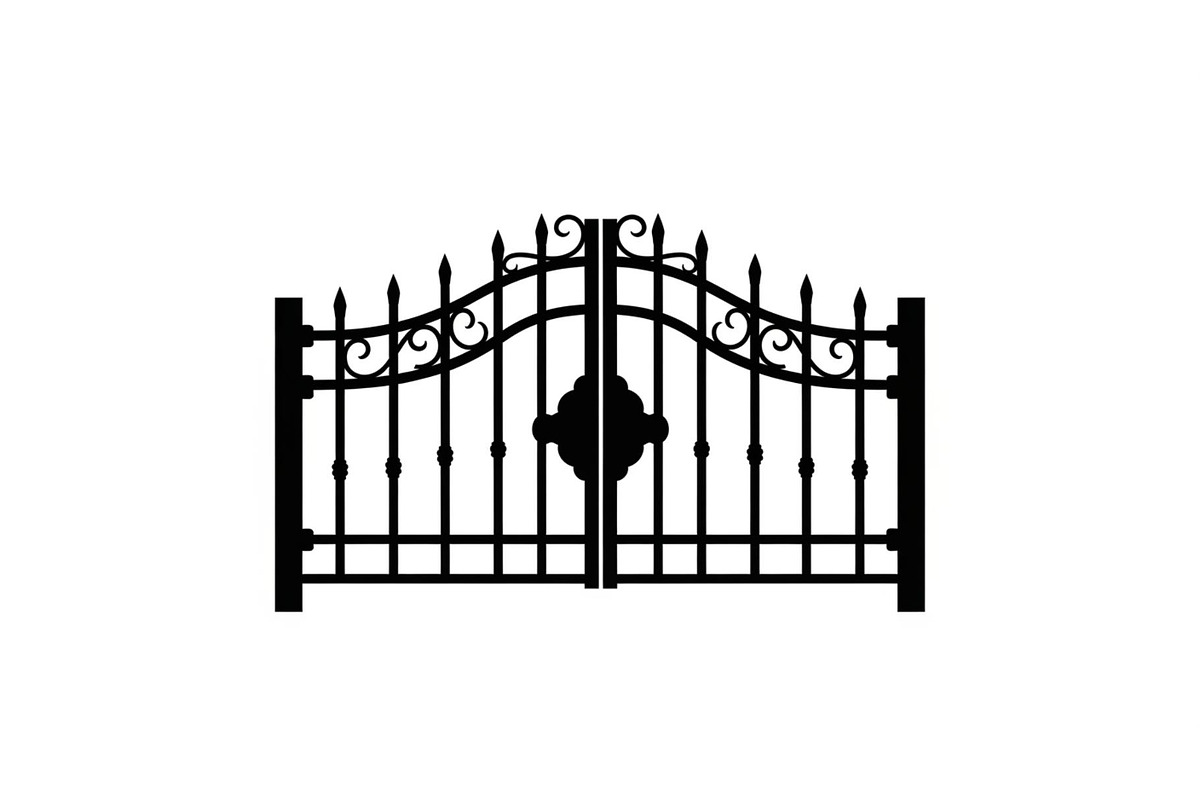 Ornate Wrought Iron Gate Vector Bund, an Illustration by Designs_River (Photo 2 of 47)