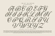 Twist Glimpse, a Font by din-studio.com (Thumbnail 8 of 16)
