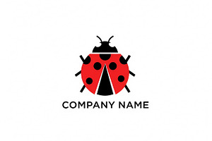 Minimal Red Ladybug, a Branding & Logo Template by Logocreative