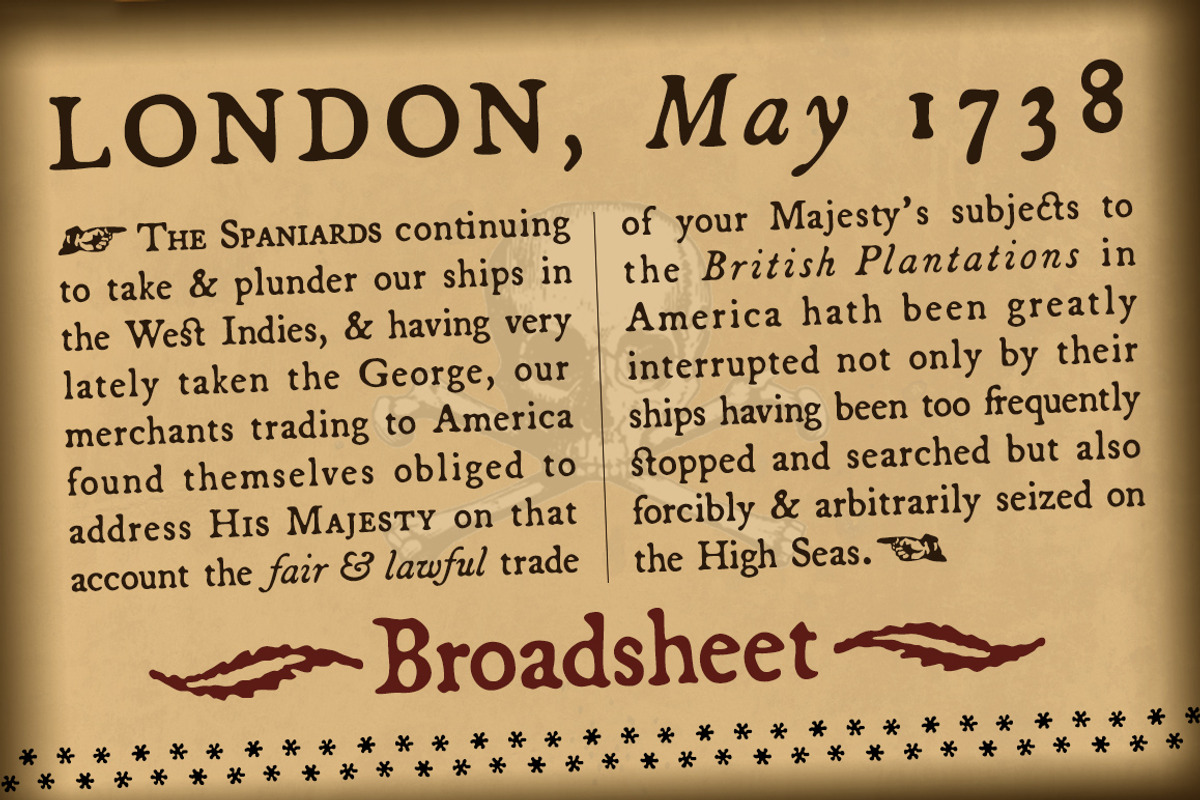 Broadsheet, an 18th century text font. preview 5