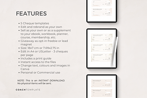 Manifesting Money Check Template