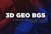 3D Geometric Backgrounds - Facets, a Pattern Graphic by Design Assets (Thumbnail 1 of 7)
