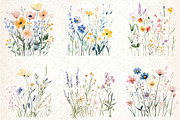 Wildflower Meadow Watercolor Clipart, an Illustration by Libby Wishes (Thumbnail 3 of 6)
