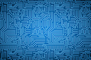 Circuit board seamless patterns set, a Pattern Graphic by mnke art studio (Thumbnail 4 of 5)