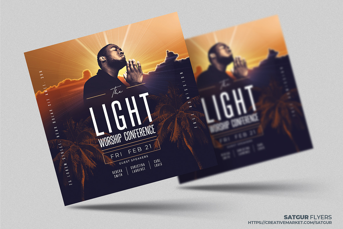 Church Flyer Template - PSD, a Flyer Template by Satgur Graphic Design (Photo 2 of 4)