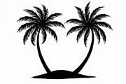 Coconut Tree Silhouette Pack, an Illustration by hafijul (Thumbnail 6 of 9)