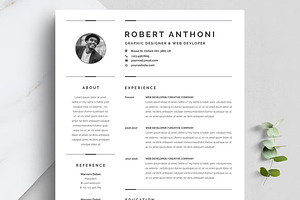 Clean Resume CV, a Resume Template by Blackcloud_Creations