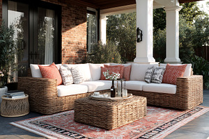 Cozy Outdoor Patio, an Architecture Photo by Ocean Digital Art