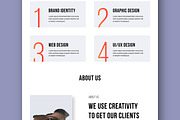 Website Landing Page Design Layout, a Landing Page Template by MightyDesign (Thumbnail 4 of 8)