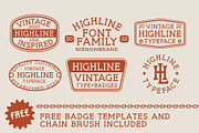 HIGHLINE Font | Vintage Font, a Serif Font by NienowBrand (Thumbnail 2 of 10)