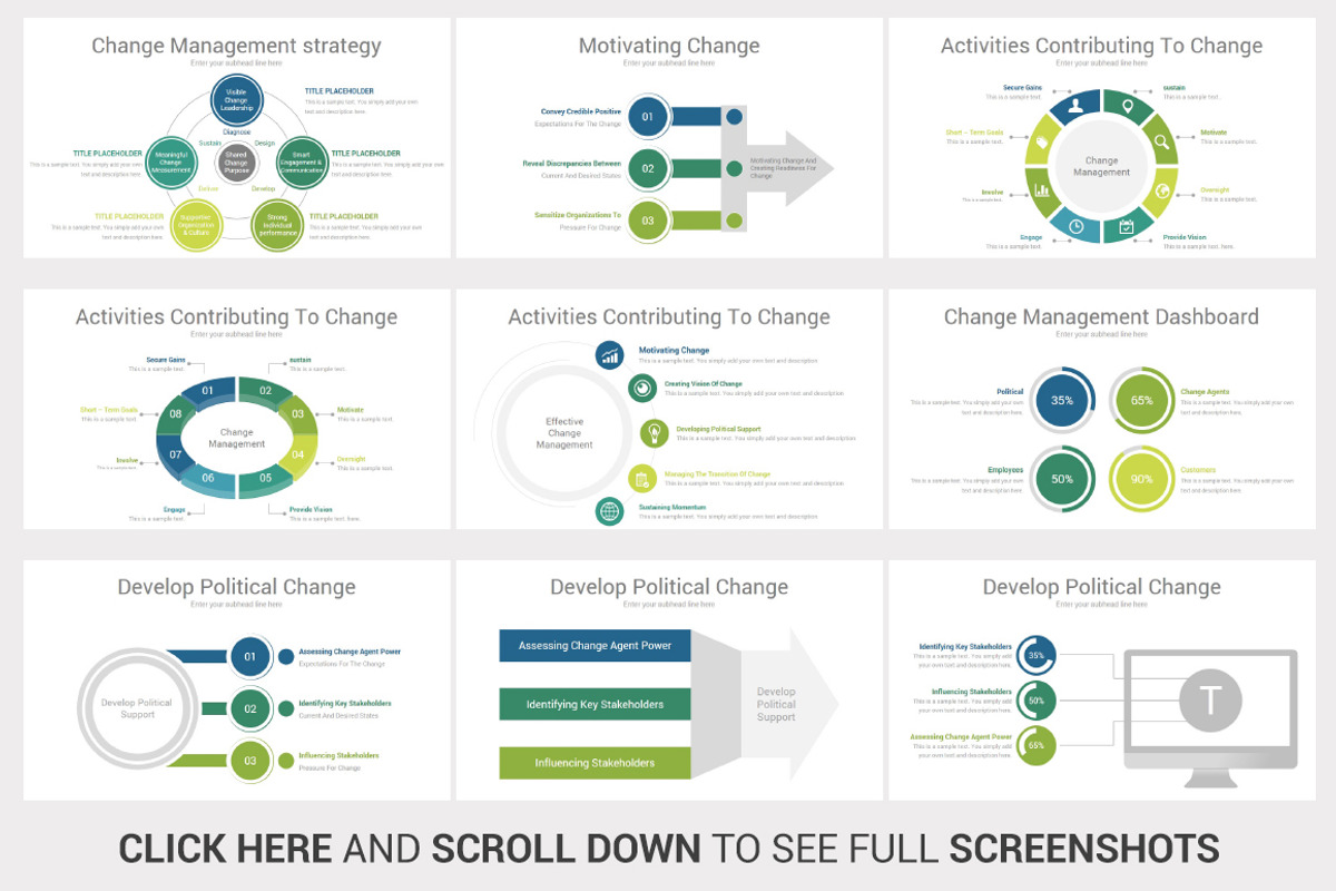 Change Management google slides, a Presentation Template by OceanArt