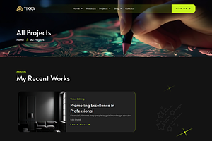 Tikka - Portfolio Bootstrap Template
