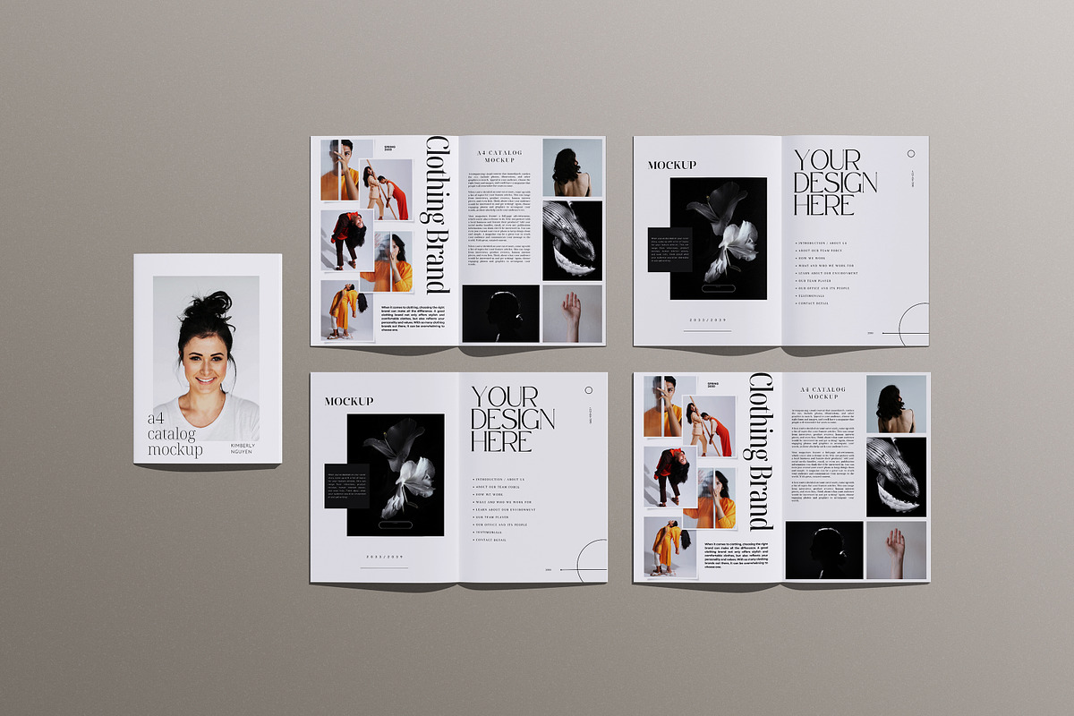 A4 Brochure / Catalog Mockup, a Books & Magazine Mockup by swsi-studio (Photo 3 of 6)
