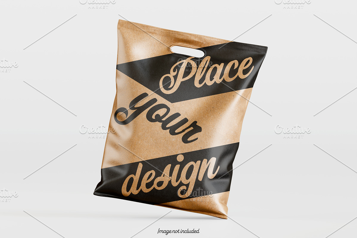 Paper bag brown color mockup bundles, a Packaging Mockup by Ambo Ampeng (Photo 4 of 32)