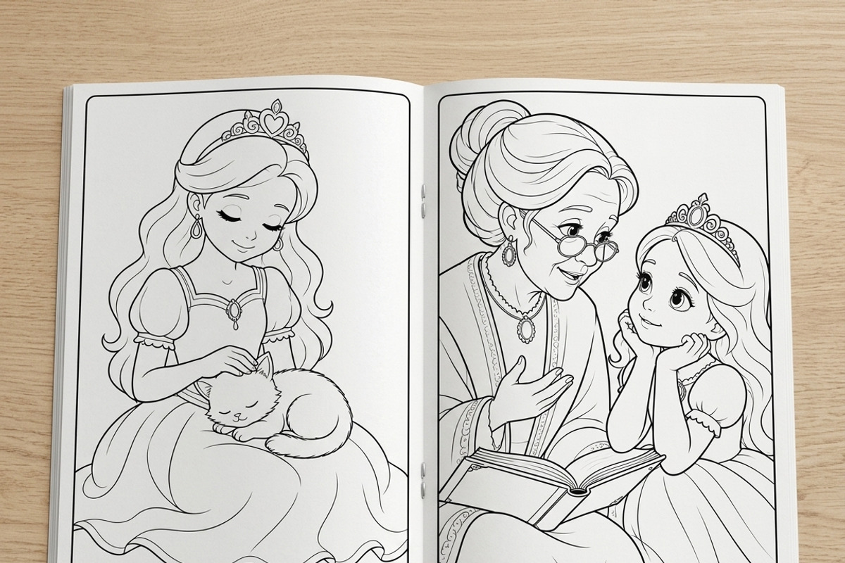 Magical Princess Coloring Book Vol38, a Person Illustration by ikarifq shop (Photo 7 of 7)