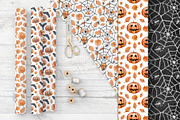 Happy halloween digital paper set, a Pattern Graphic by Artmanata (Thumbnail 12 of 12)
