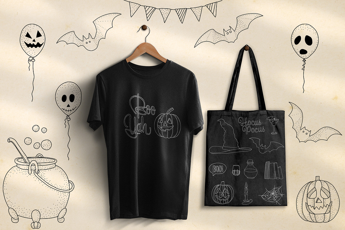 Halloween SVG Sign Spooky Bundle, an Illustration by PawGraphic (Photo 6 of 11)