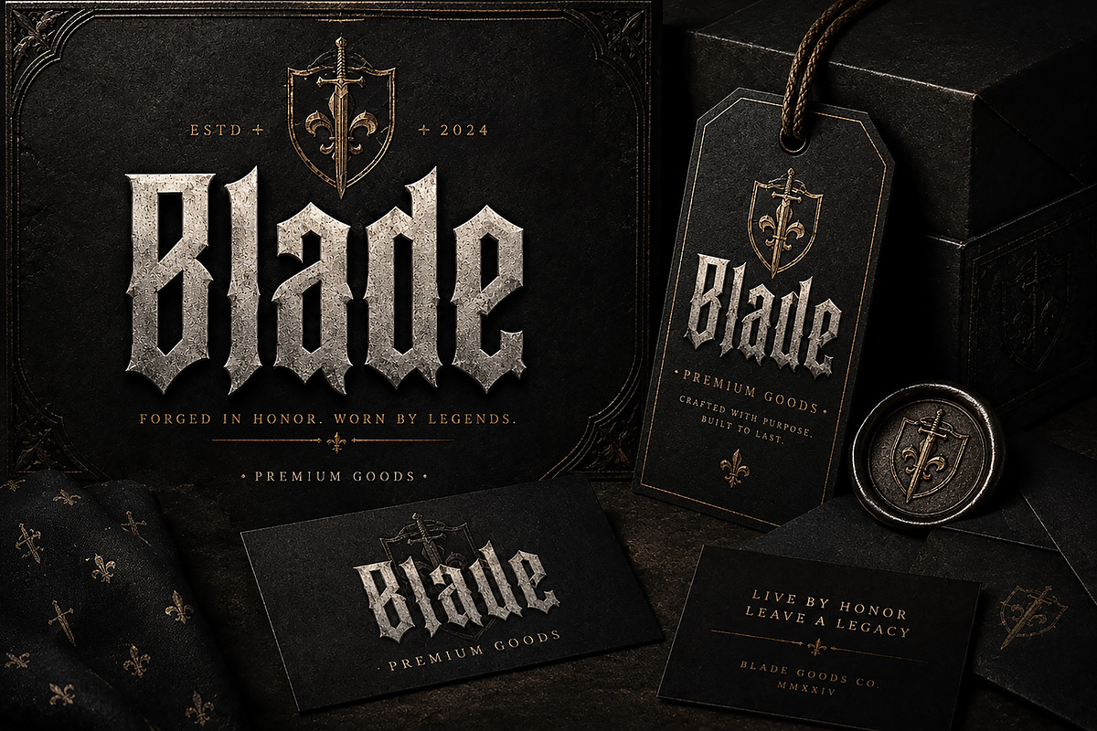 Blade — Blackletter Gothic Font, a Blackletter Font by Wow Magic (Photo 4 of 4)