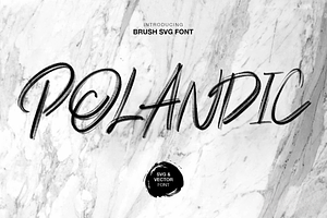 Polandic SVG Brush Font