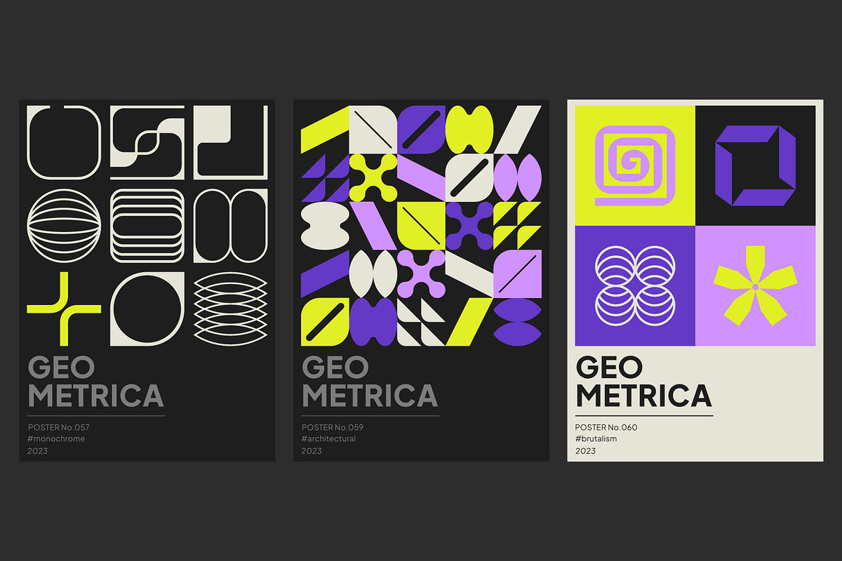 Geometrica Vol.2 – Brutalist Kit, an Object Graphic by Léo Alexandre (Photo 14 of 15)