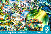 watercolor camping bundle, a Templates & Theme by TanuschArts (Thumbnail 10 of 10)