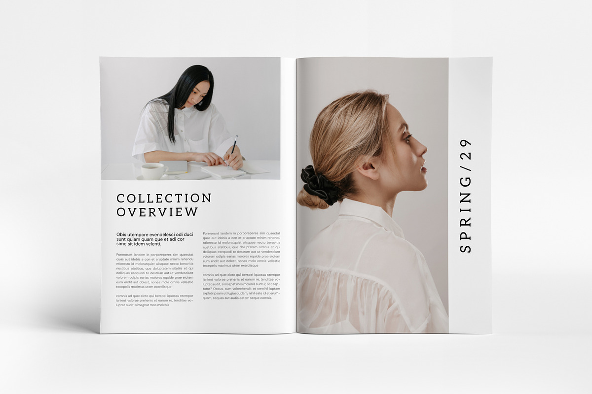 Lookbook Magazine Layout I Canva, a Brochure Template by PixWork (Photo 3 of 9)