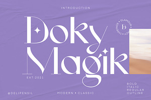 Doky Classic Modern Typeface