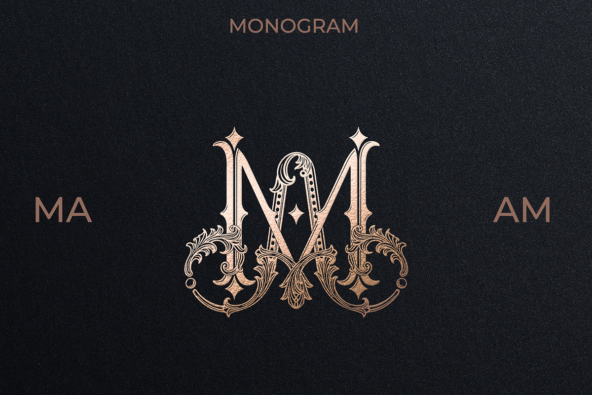 MA AM Wedding Monogram Logo, a Branding & Logo Template by LogoAV (Photo 1 of 6)
