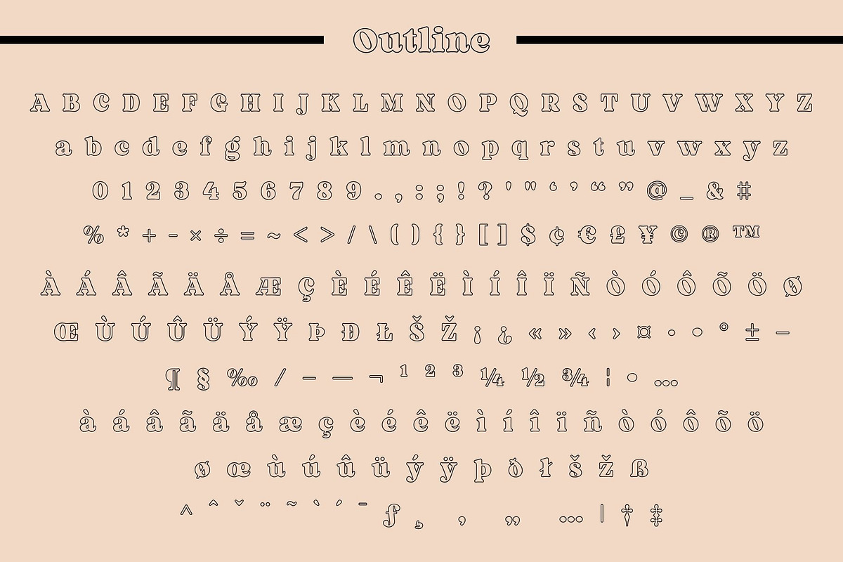 Fox Rustic: 7 Font Styles, a Serif Font by Fox7 By Rattana (Photo 13 of 18)