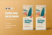 Surfing Camp Roll Up Banner, a Print Template by Fannan Studio (Thumbnail 1 of 2)